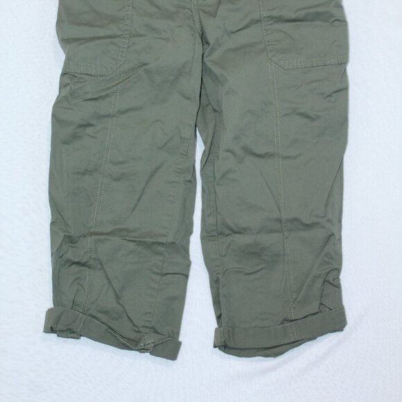 Lee Riders Green Women Pants Midrise Capri Skimmer Casual Size 8M - Picture 3 of 11
